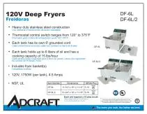 Adcraft DF-6L/2 - Item 73883